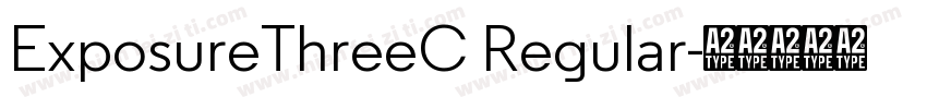 ExposureThreeC Regular字体转换